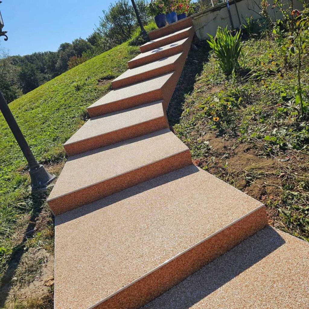 Moquette de pierre escalier